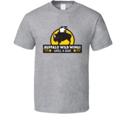 Buffalo Wild Wings Grill And Bar Logo Distressed T Shirt