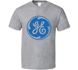GE General Electric Logo Distressed T Shirt