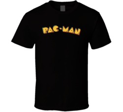 Pac Man Logo Distressed T Shirt