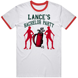 Lance Pub Bar Drinking Bachelor Party Stage Golf Groom T Shirt