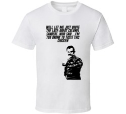 Talladega Nights Cal Silhouette I'm Too Drunk To Taste This Chicken Quote T Shirt 33231971