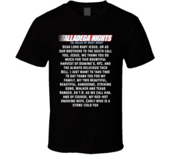 Talladega Nights Dear Lord Baby Jesus Quote T Shirt 33231979