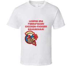 License And Registration Cool Super Troopers 2001 Johnny Chimpo T Shirt 33377527