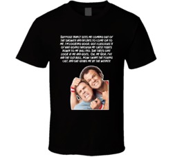 Nancy Sees Me Coming Out Of The Shower Step Brothers Movie Poster Quote T Shirt 34348321