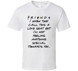 I Know They Call This A Love Seat But I'm Not Feeling Anything Special Towards You... Friends Logo Tv Fan T Shirt 34476295