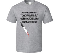 Do You Like Scary Movie Scream Knife Quote T Shirt 34747291