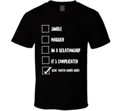 Single Married In A Relationship Blue-footed Booby Birds Checklist Funny T Shirt 34992654