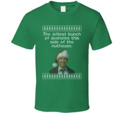 Jolliest Bunch Of Assholes National Lampoons Christmas Vacation Quote Clark Knit T Shirt 35151846