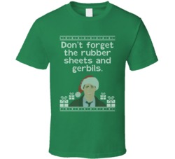 Rubber Sheets And Gerbils National Lampoons Christmas Vacation Quote Santa Clark T Shirt 35152147