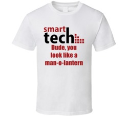 You Look Like A Man-o-lantern 40 Year Old Virgin Smart Tech Quote T Shirt 35192001