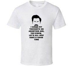 Thoughts On Abortion Parks And Rec T Shirt 36150927