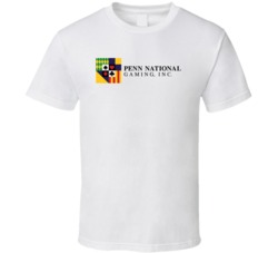 Penn National Gaming Inc Nasdaq Company Logo Employee Fan T Shirt 36330965