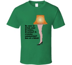 Be Sure To Drink Your Ovaltine A Christmas Story Leg Lamp T Shirt 36594874