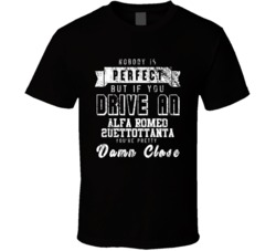 Nobody Is Perfect But If You Drive An Alfa Romeo 2uettottanta You're Pretty Close Car Lover Cool T Shirt 36700118
