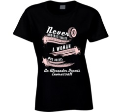 Never Underestimate A Woman Who Drives An Alexander Dennis Enviro350h Auto Car Lover Cool T Shirt 36735250