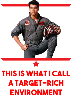 Target Rich Environment Top Gun Maverick T Shirt