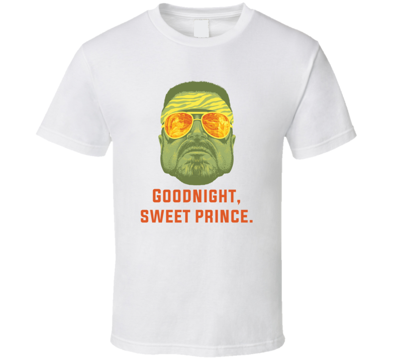 The Big Lebowski John Goodman Goodnight Sweet Prince Quote T Shirt