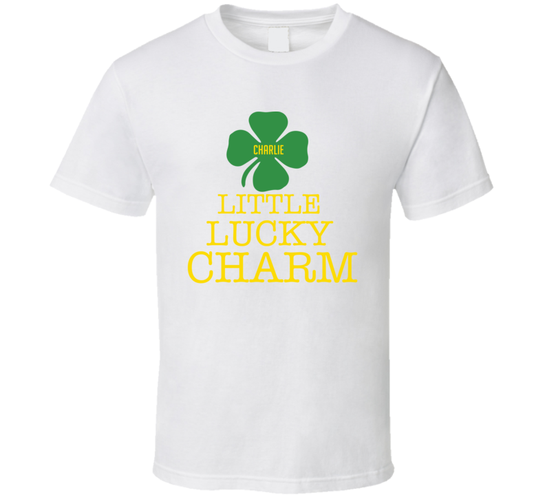 Charlie Little Lucky Charm St Patrick's Day Personalized T Shirt