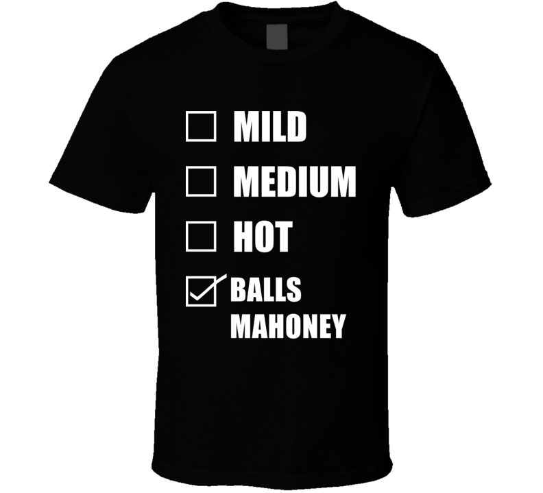 Mild Medium Hot Balls Mahoney Hottness Chart Checklist Wrestling Fan