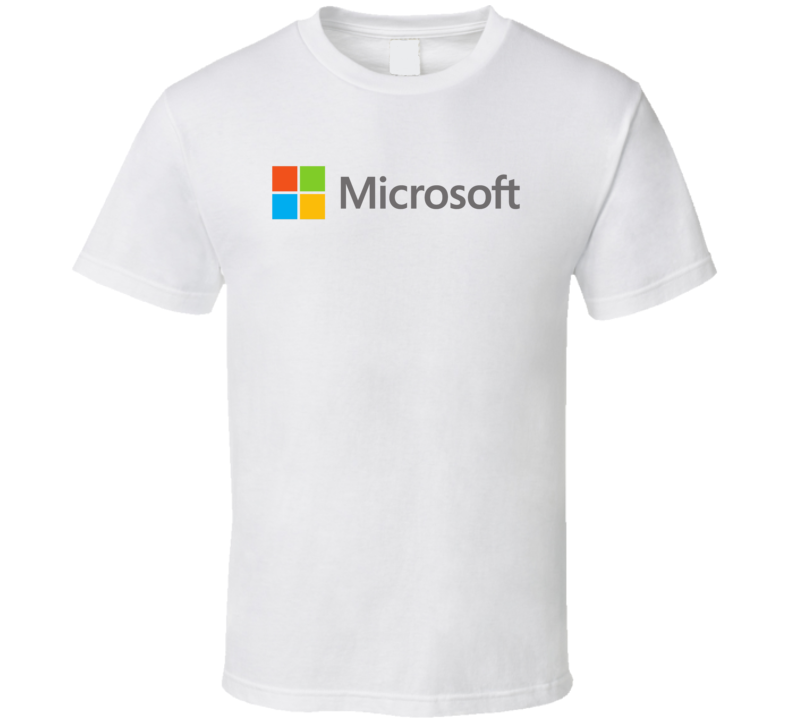 Microsoft Corporation Nasdaq Company Logo Employee Fan T Shirt