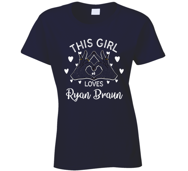 Player Baseball Milwaukee Brewers Ryan Braun Ryanbraun Ryan Braun Milwaukee  Brewers Milwaukeebrewer Women's T-Shirt