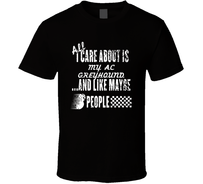 All I Care About Is My Ac Greyhound Car Lover Cool T Shirt