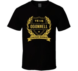 Team Odonnell Lifetime Member Last Name Surname T Shirt Team Odonnell Lifetime Member Last Name Surname T Shirt