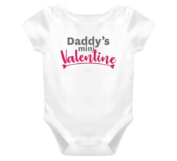 Daddy's Mini Valentine Toddler Valentine's Day T Shirt Daddy's Mini Valentine Toddler Valentine's Day T Shirt