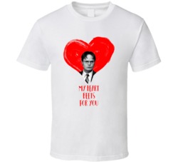 My Heart Beets For You The Office Dwight Schrute Valentine's T Shirt My Heart Beets For You The Office Dwight Schrute Valentine's T Shirt