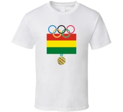Bolivia Pyeongchang 2018 Winter Olympics Flag Gold Medal T Shirt