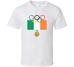 Ireland Pyeongchang 2018 Winter Olympics Flag Gold Medal T Shirt