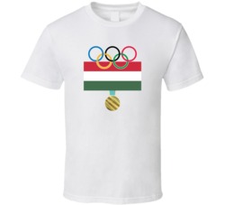 Hungary Pyeongchang 2018 Winter Olympics Flag Gold Medal T Shirt