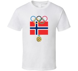 Norway Pyeongchang 2018 Winter Olympics Flag Gold Medal T Shirt