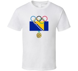 Bosnia And Herzegovina Pyeongchang 2018 Olympics Gold Medal T Shirt