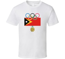 East Timor Pyeongchang 2018 Winter Olympics Flag Gold Medal T Shirt