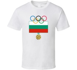 Bulgaria Pyeongchang 2018 Winter Olympics Flag Gold Medal T Shirt