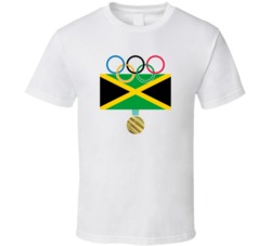 Jamaica Pyeongchang 2018 Winter Olympics Flag Gold Medal T Shirt