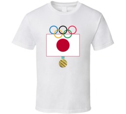 Japan Pyeongchang 2018 Winter Olympics Flag Gold Medal T Shirt