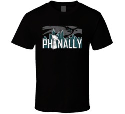 Philadelphia Philly Football Phinally Super Bowl Worn Look T Shirt