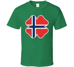 Irish Norwegian Flag St Patrick's Day Drinking Worn Look T Shirt Irish Norwegian Flag St Patrick's Day Drinking Worn Look T Shirt