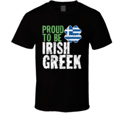 Proud To Be Irish Greek Worn Look T Shirt Proud To Be Irish Greek Worn Look T Shirt