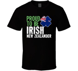 Proud To Be Irish New Zealander Worn Look T Shirt Proud To Be Irish New Zealander Worn Look T Shirt