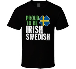 Proud To Be Irish Swedish Worn Look T Shirt Proud To Be Irish Swedish Worn Look T Shirt