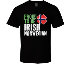 Proud To Be Irish Norwegian Worn Look T Shirt Proud To Be Irish Norwegian Worn Look T Shirt