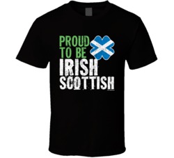 Proud To Be Irish Scottish Worn Look T Shirt Proud To Be Irish Scottish Worn Look T Shirt