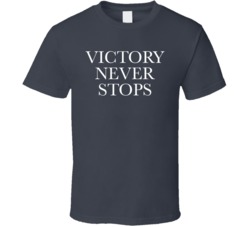 Victory Never Stops Basketball Sports T Shirt