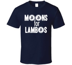Moons For Bitcoin Cryptocurrecny Blockchain Geek T Shirt