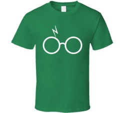 Harry Potter Glasses And Lightning Scar T Shirt