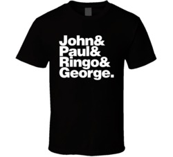John Paul George Ringo Legends Music T Shirt John Paul George Ringo Legends Music T Shirt