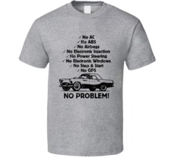 1955 Ford Thunder Bird No Problem Vintage Car T Shirt